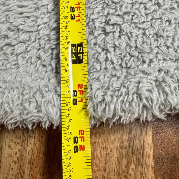 Patagonia Womens Medium Gray Fleece Quarter Zip Pullover Sweatshirt Cozy Sherpa - Picture 11 of 11